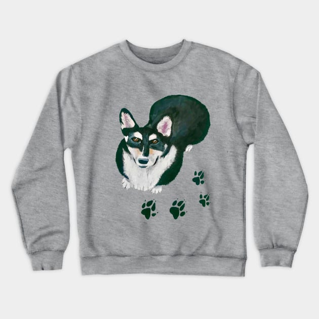 Corgi Crewneck Sweatshirt by ruthlessmeadow